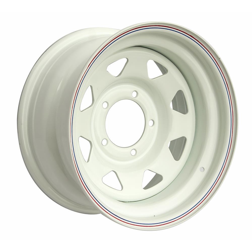 Диск усиленный УАЗ стальной белый 5x139,7 8xR16 d110 ET-19 (треуг. мелкий)